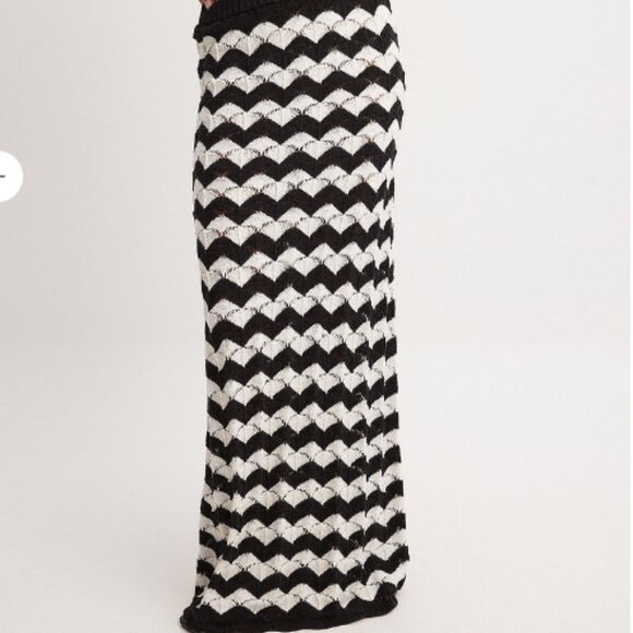 NWT! NA-KD Knitted Striped Maxi Skirt | XS - Picture 3 of 7